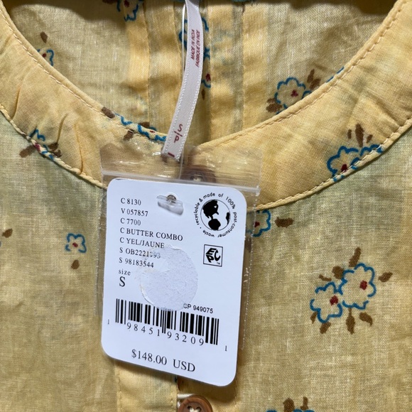 Free People Yellow Floral Midi Dress - Picture 2 of 5